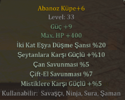 +6 ABANOZ 20 EŞYALI