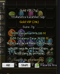 GOLD VİP ANINDA TESLİM 200TL'CİK