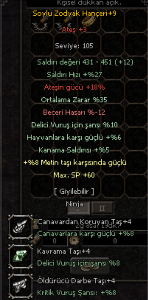 MELEYLİK ZODYAK HANÇER