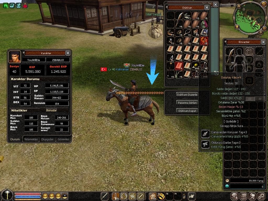 40 LEVEL BEDO AT 12SEVİYE İTEMLERLE BERABER