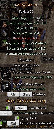 +9 DOLU 32 ORT 15 ÖLÜMSÜZ