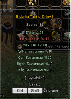 +8 ELİT WSLİK EJDERHA TANRISI ZIRHI