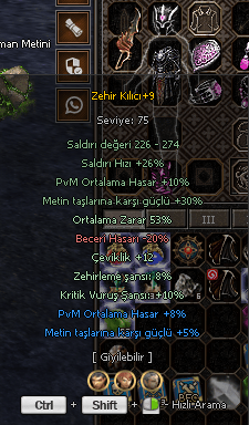 +9 ZEHİR 53 ORT 8PVM 5METİN @TEKLİF AÇIK