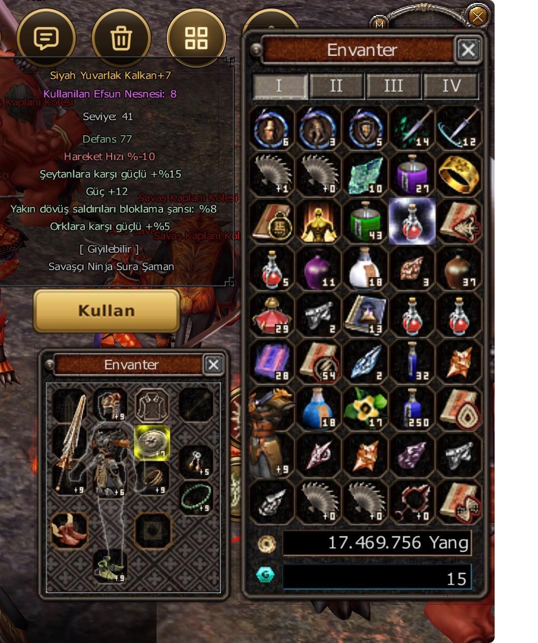 Hava g ve öfke g 55 lvl +9 İremler