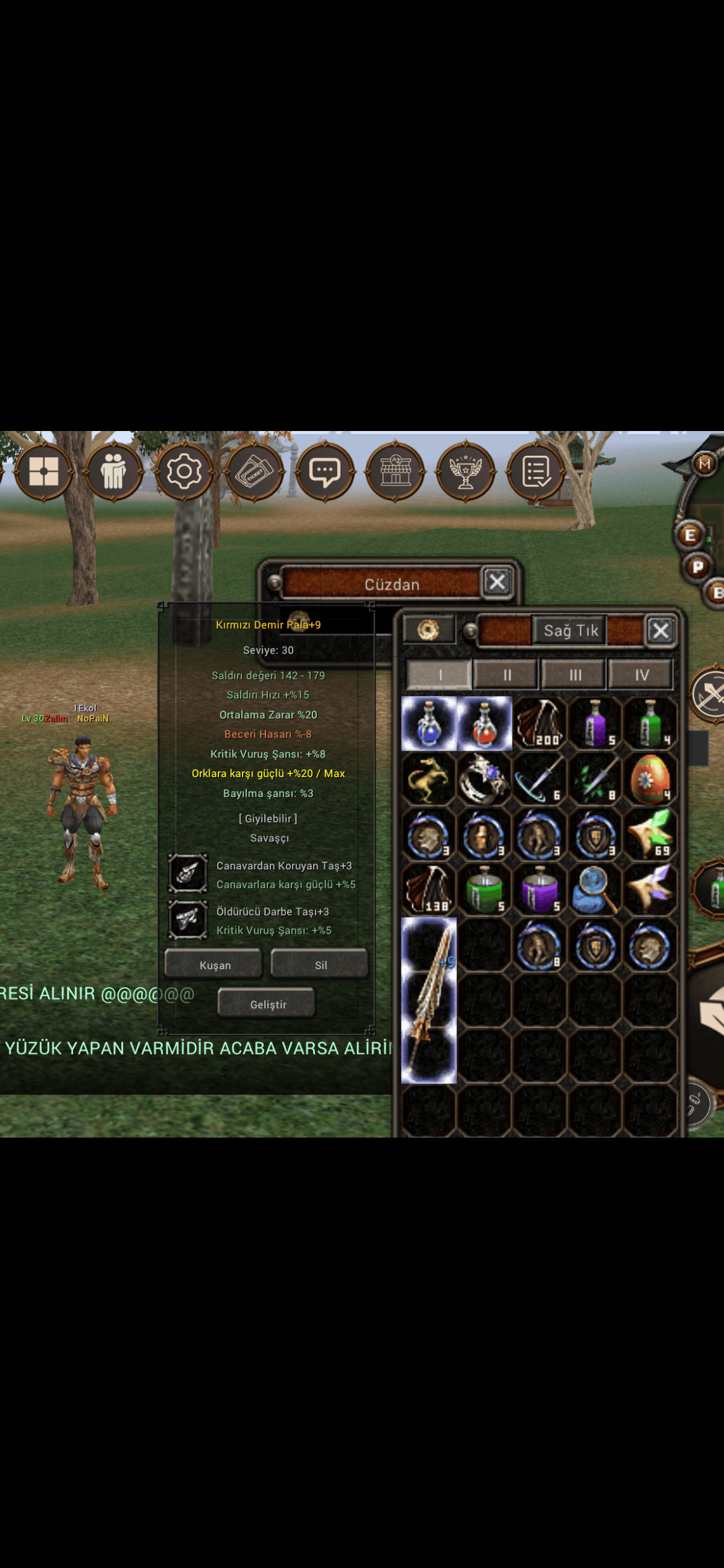 30lvl G5 hava +9 kdp +9kaplan