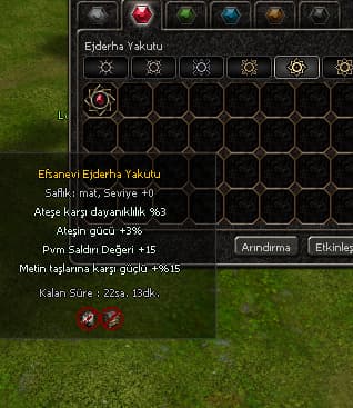 EFSANEVİ EJDERHA YAKUTU %15 PVM %15 METİN