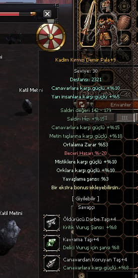 +9 KADİM KDP 53 ORT EVRİMLİ TAŞLARI EKLİ ( ZEHİRLE EŞ DEĞER VURUYO )