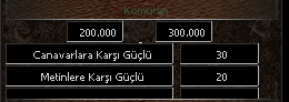 200.000 DERECE PUANI ( KALICI %30 CANAVAR %20 METİN )
