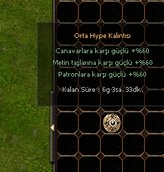 ORTA HYPE KALINTISI  ( %60 CANAVAR %60 METİN %60 PATRON )