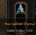 PERMA MAVİ ŞEBNEM ( KALICI +120 STR ) ** HEMEN TESLİM