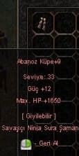 +9 DÜZ ABANOZ KÜPE