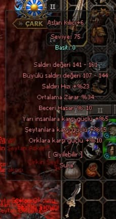 +6 33  Ort Aslan Kılıcı Satılık