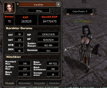 70 LEVEL KRİTİKÇİ ŞAMAN FUL İTEMLERİYLE 16000