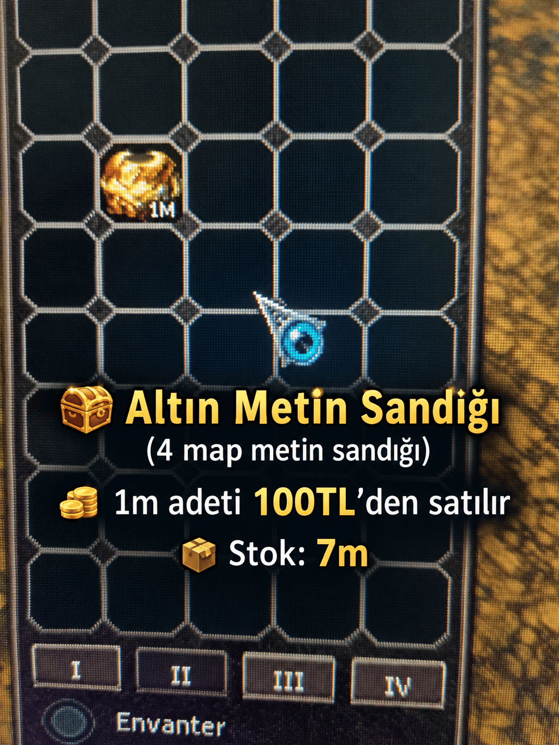 4. Map metin sandığı 7m adeti 700tl parca satis mevcut