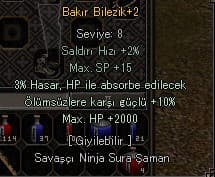 2K HP 3 HP ABSORBE 10 ÖLÜMSÜZ BAKIR BİLEZİK 200TL