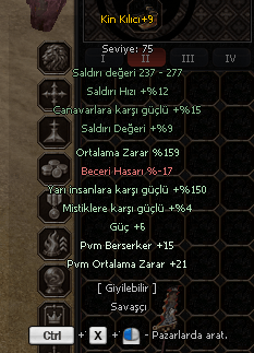 +9 KİN KILICI 159 ORT ANINDA TESLİM