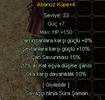 ABANOZ KÜPE FARMLIK 500 TL
