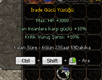İRADE GÜCÜ YÜZÜĞÜ | 200TL | ANINDA TESLİM