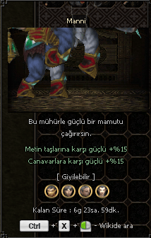 MANNİ | 7G | 75TL | ANINDA TESLİM
