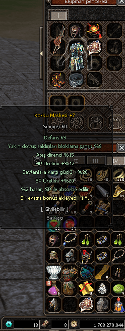 106 LVL BEDENSEL P İTEMLİ 6 ID 13 ADET COR ÇARI