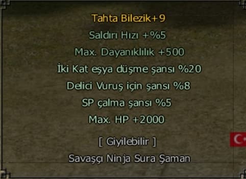 20 EŞYA 2000HP 8 DELİCİ +9 TAHTA BİLEZİK