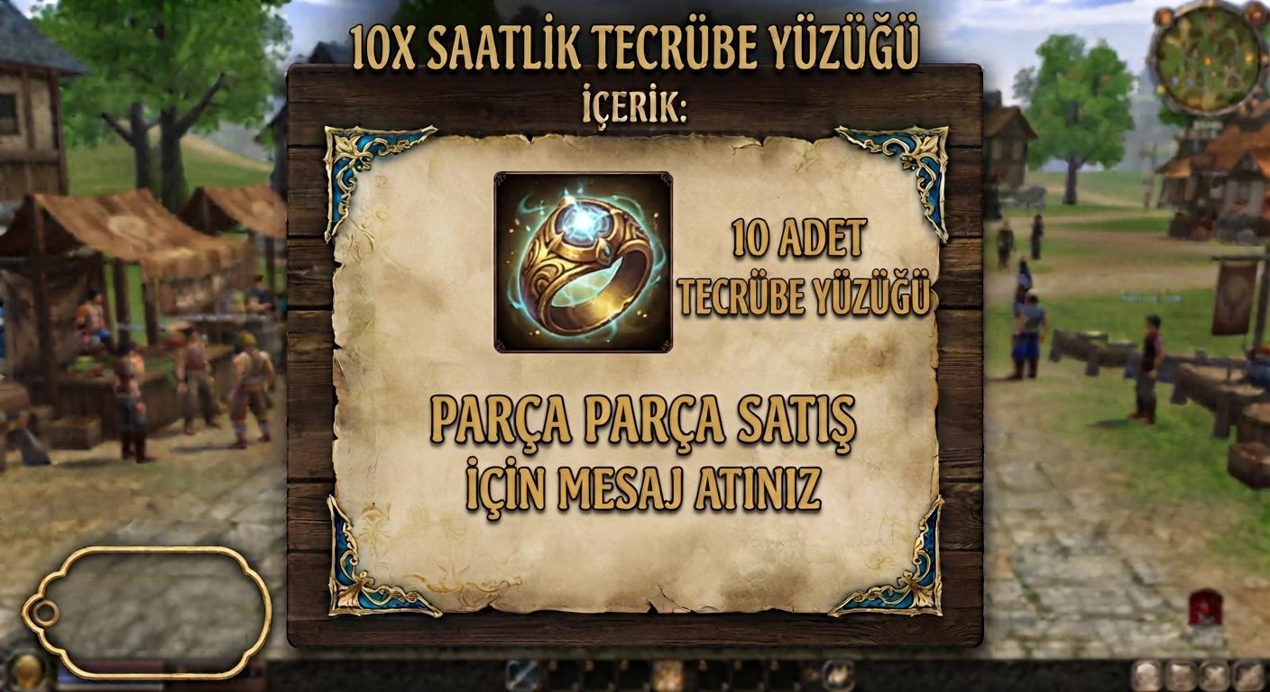 10X TECRÜBE YÜZÜĞÜ (SAATLİK) - HEMEN TESLİM