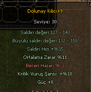 +9 DOLUNAY KILICI
