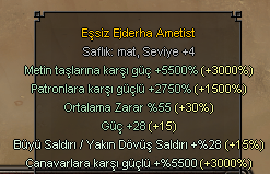 Eşsiz ametist çok iyi efsun