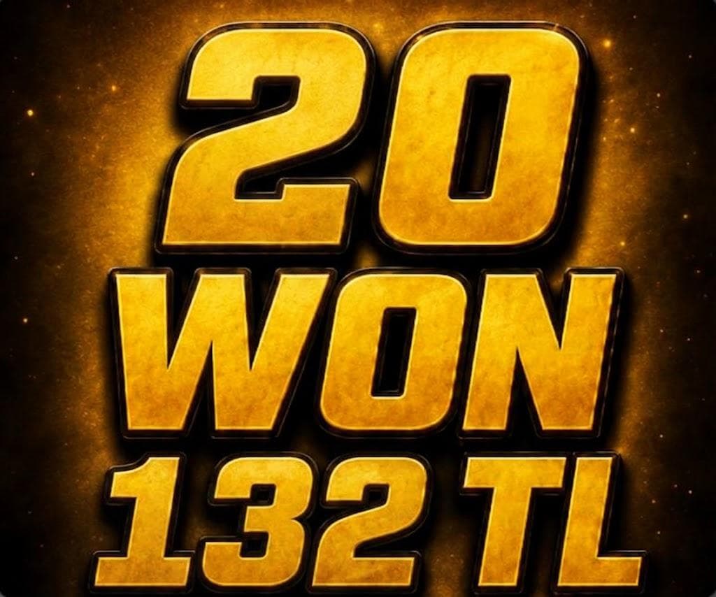20 WON 6.6 TL MESAJ ATIN