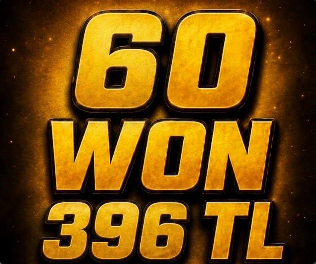 60 WON 6.6 TL MESAJ ATIN