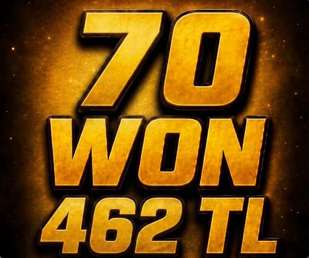 70 WON 6.6 TL MESAJ ATIN
