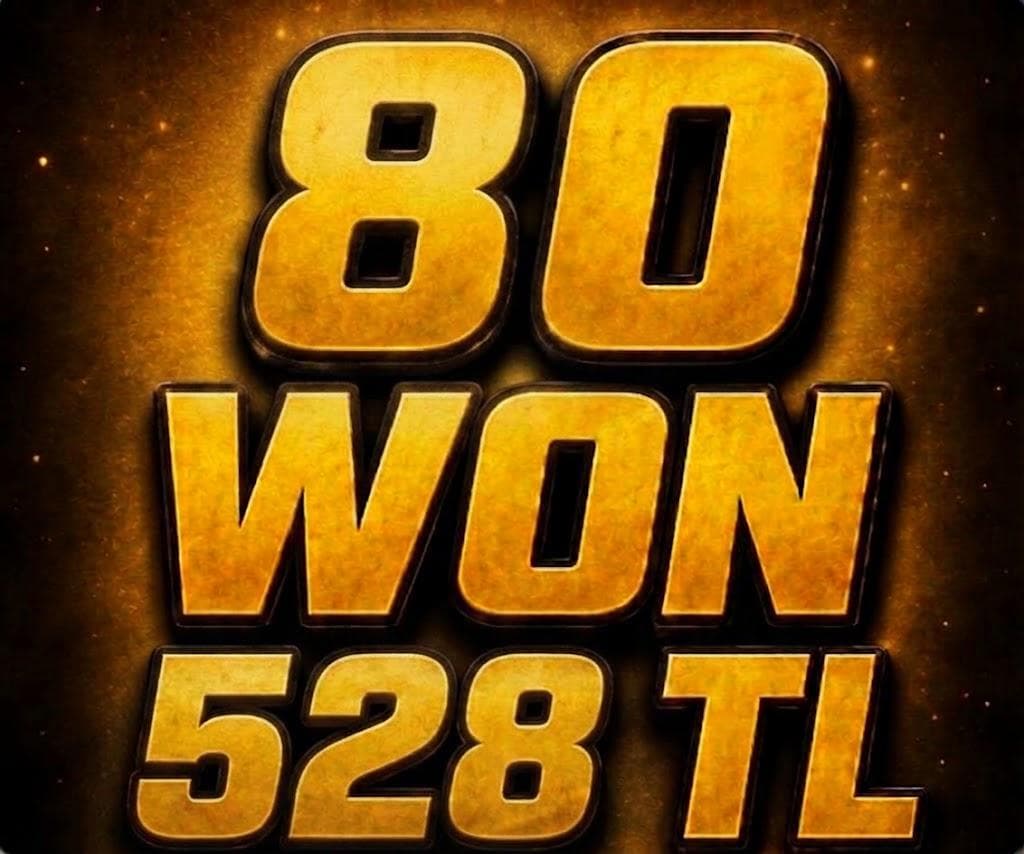 80 WON 6.6 TL MESAJ ATIN