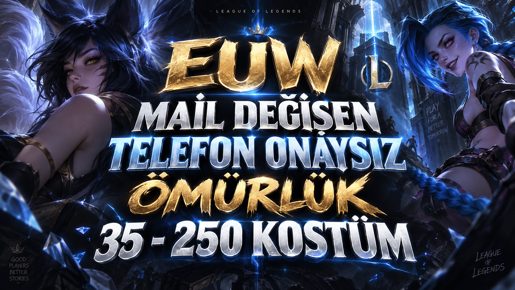 %100 EUW 35-250 KOSTÜM + MAİL DEGİSEN