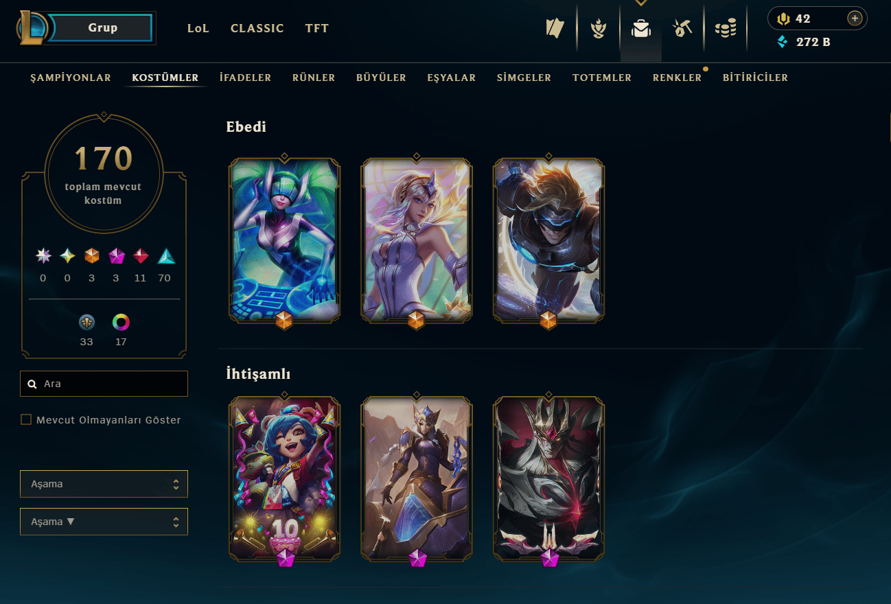 352 LVL 170 LVL KOSTÜM + TEL ONAYSIZ