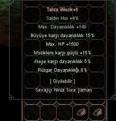 15 BÜYÜ 1500 HP BİLEZİK