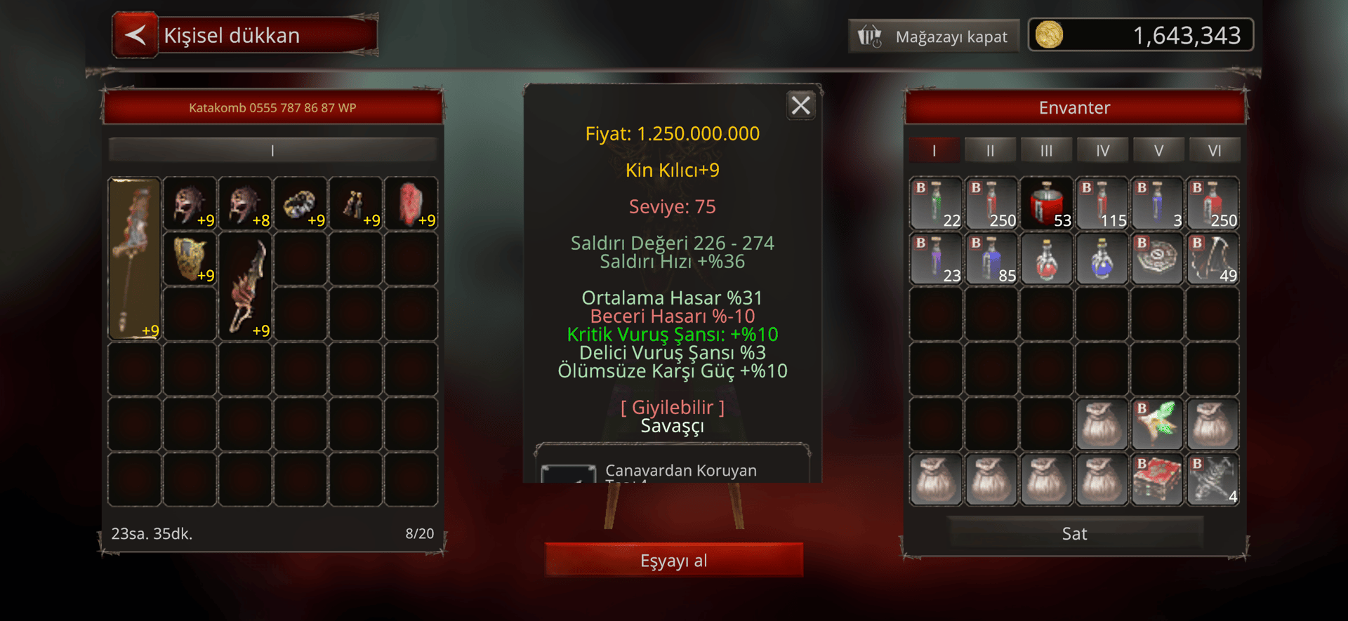KATAKOMBLUK FULL SET MEVCUT