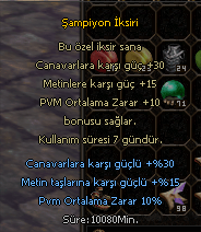 ŞAMPİYON İKSİRİ ESKRİM İKSİRİ SET