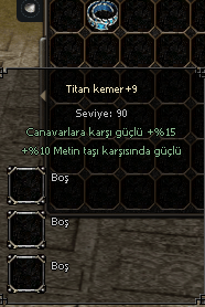 +9 TİTAN KEMER