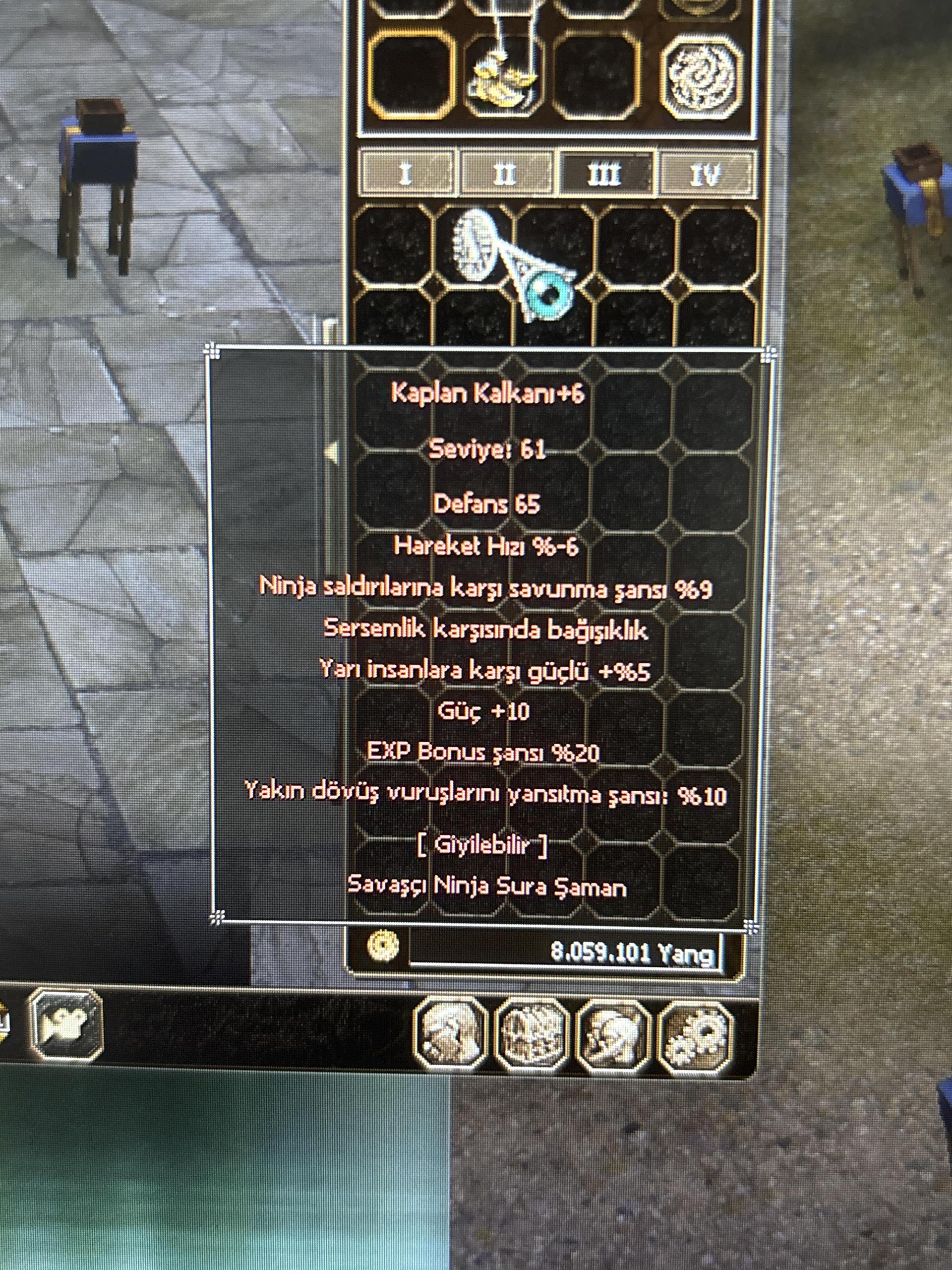 Kaplan kalkan +6