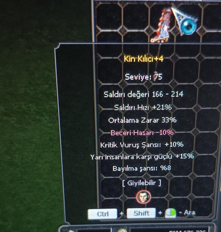 KİN KILICI TAZE 33 ORT ANINDA TESLİM ONLİNEYİM