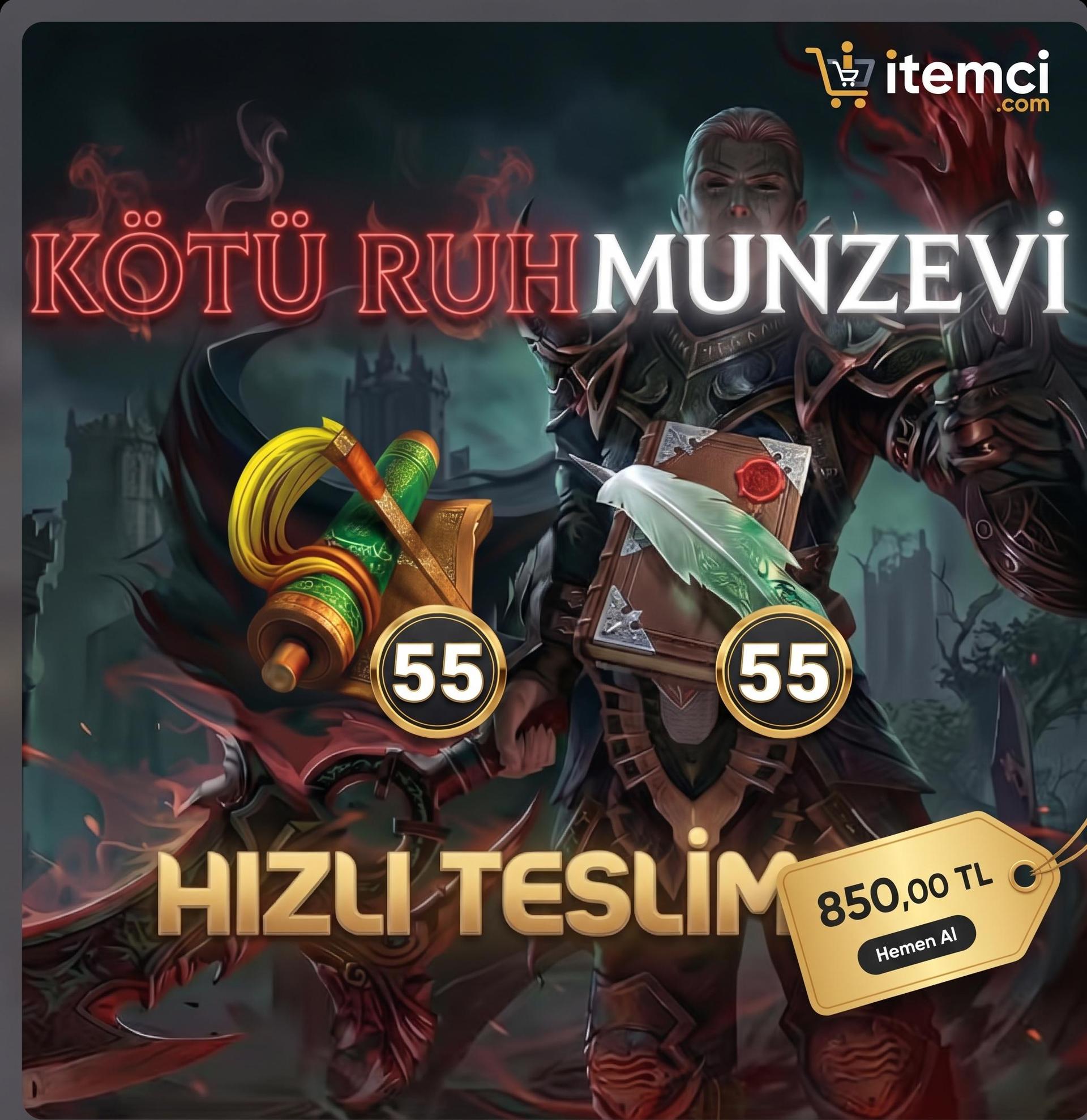 55 KÖTÜ RUH 55 MÜNZEVİ SET SERİ TESLİM