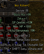 1K HP 15 KILIÇ İNCİ KOLYE 80 TL SURALIK