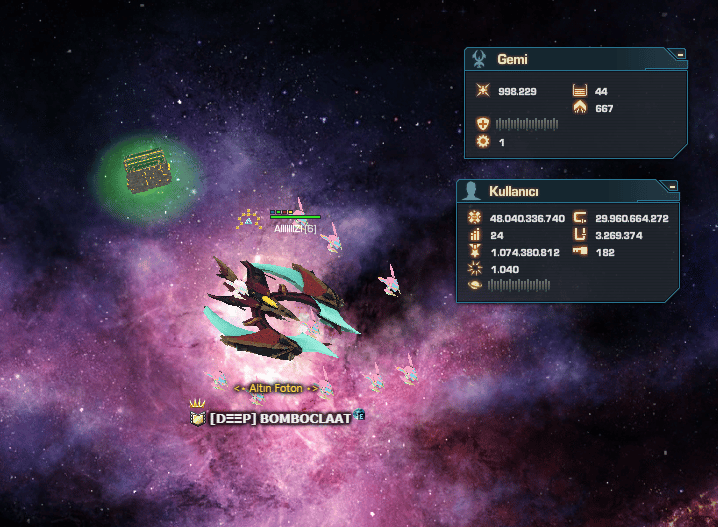 Darkorbit GBL4 Acemi Binbaşı Güçlü Hesap