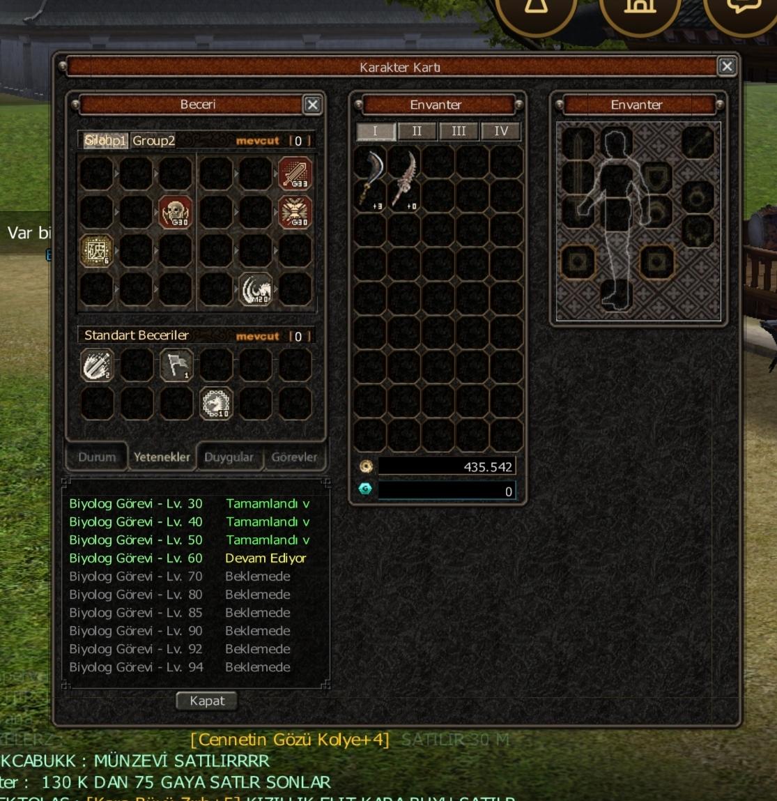 Elit 56 lvl 3 g g5 li büyülü sura exp 86 da