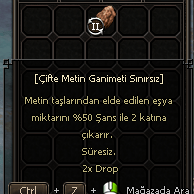2X METİN ÇİFTE METİN GANİMETİ