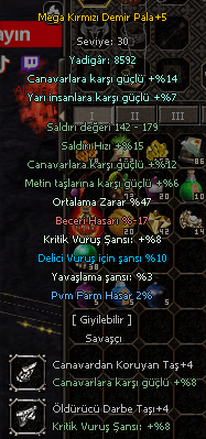 MEGA KIRMIZI DEMİR PALA +5