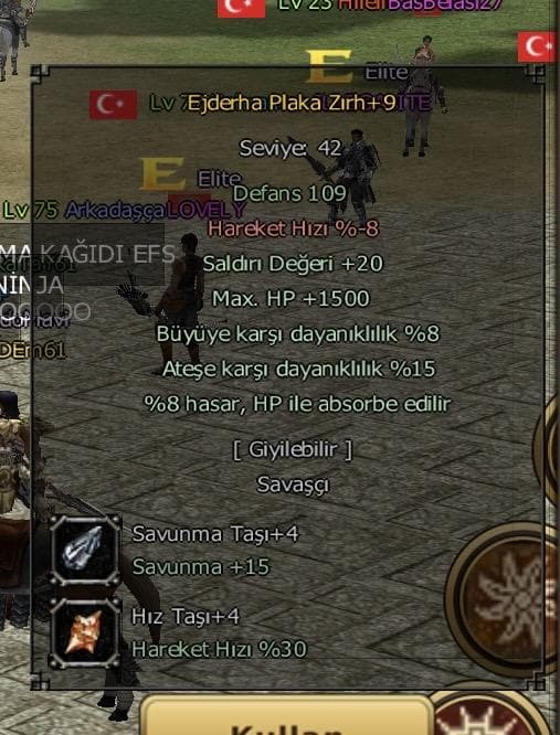 Ejderha plaka zırh +9 5/5