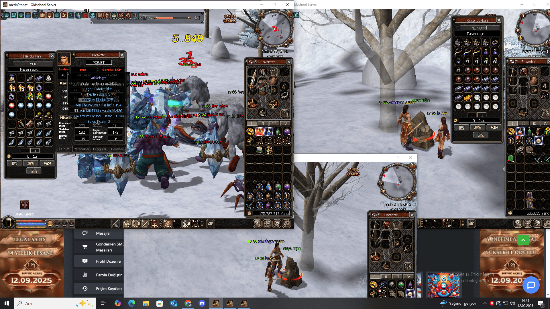 46 LVL HESAP HAVA P AT 21 SAVUNMALI ASLAN SAÇ STİLİ 6.4K HASAR