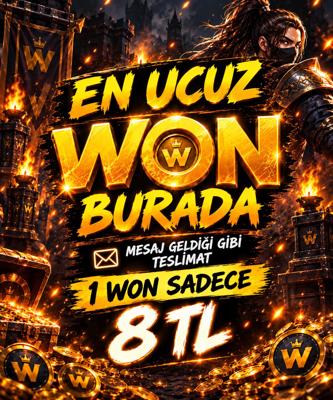90 WON 720 TL HEMEN TESLİM