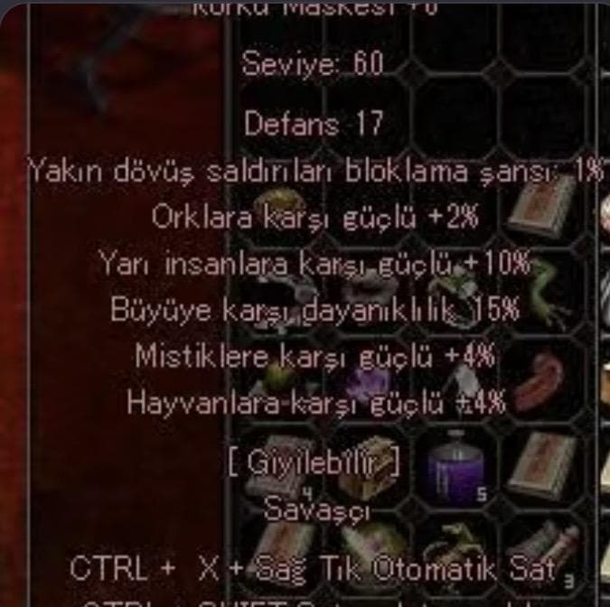 10 YARI 15 BÜYÜ KORKU MASKESİ